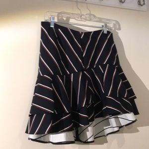 express striped skirt